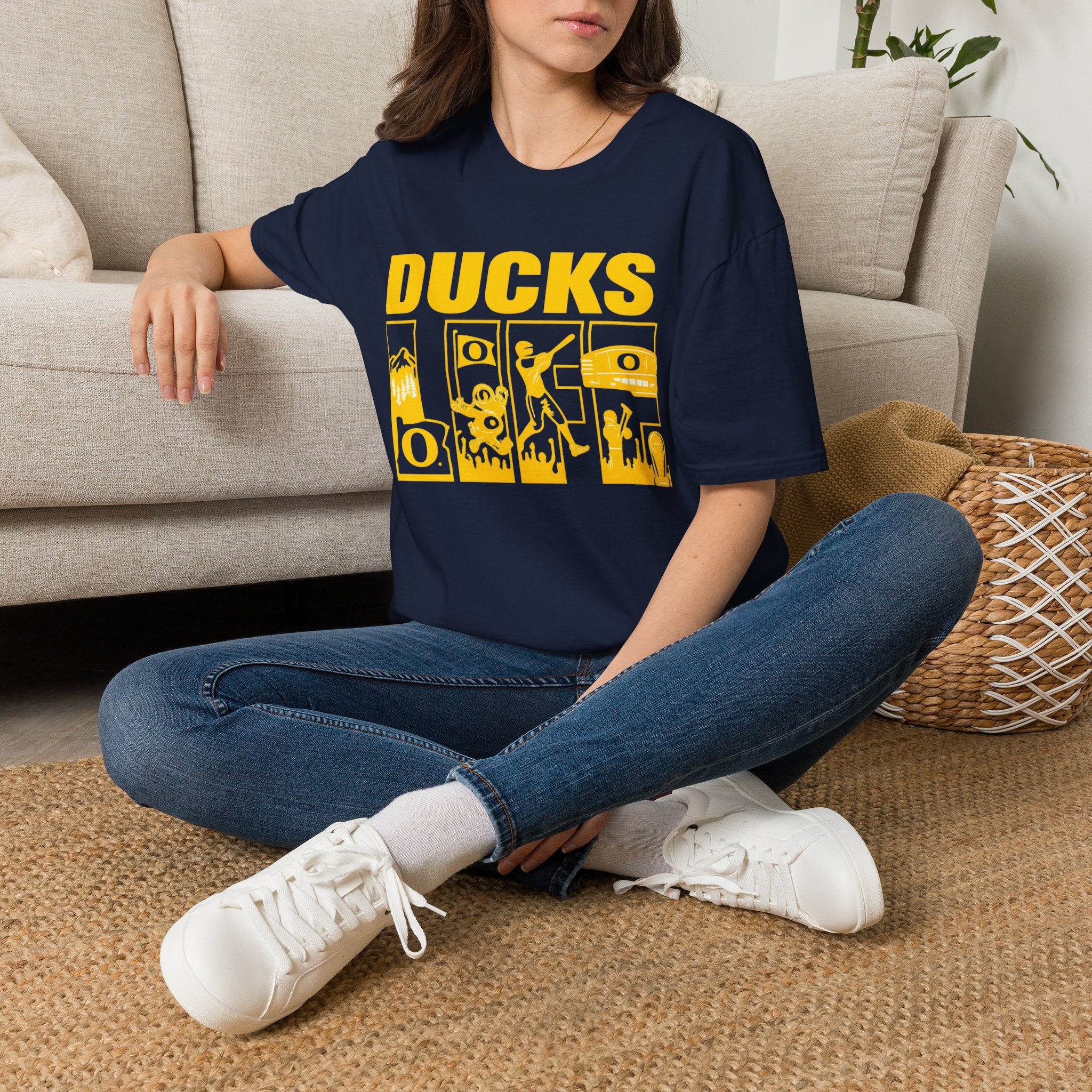 Ducks Vintage Photo Tee — Retro Black & White Duck Graphic T-Shirt - Oregon Ducks