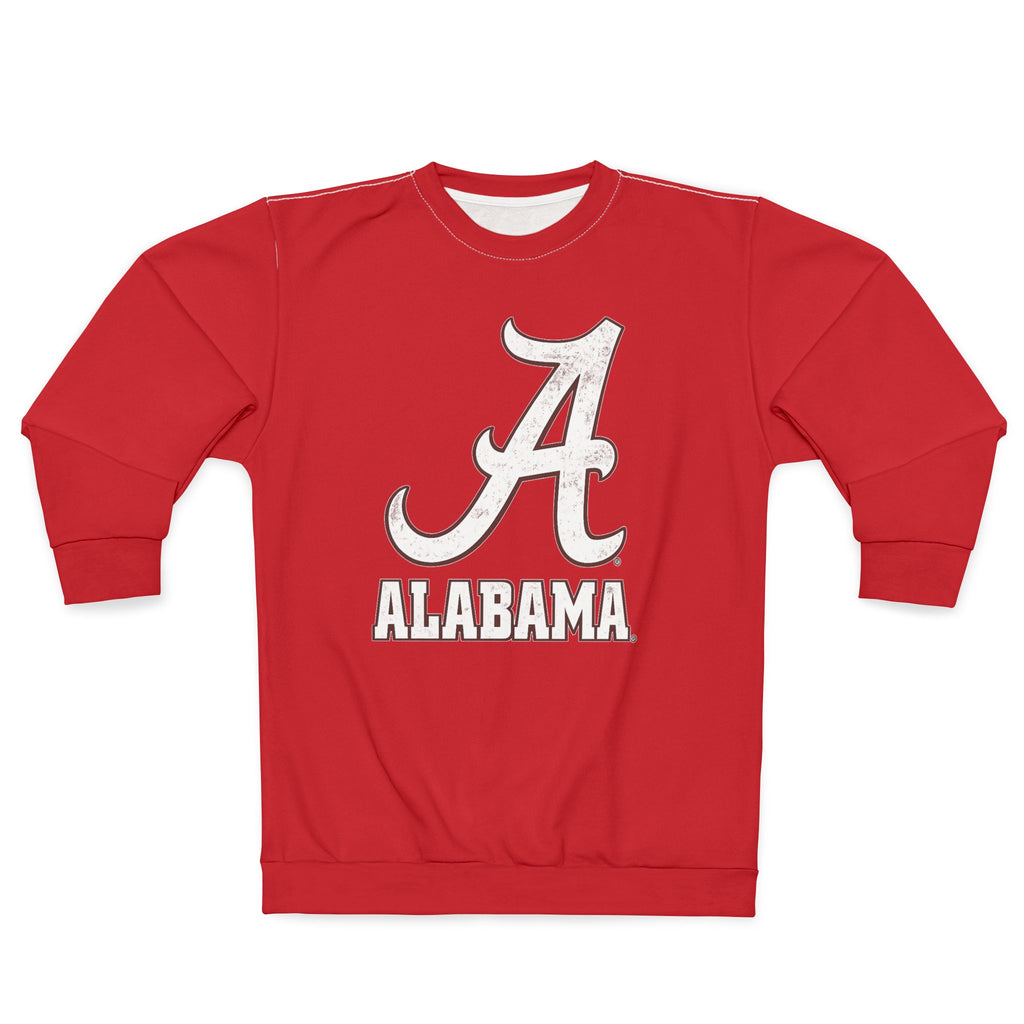 Alabama Crimson Tide Crewneck Sweatshirt — Retro Elephant A Design