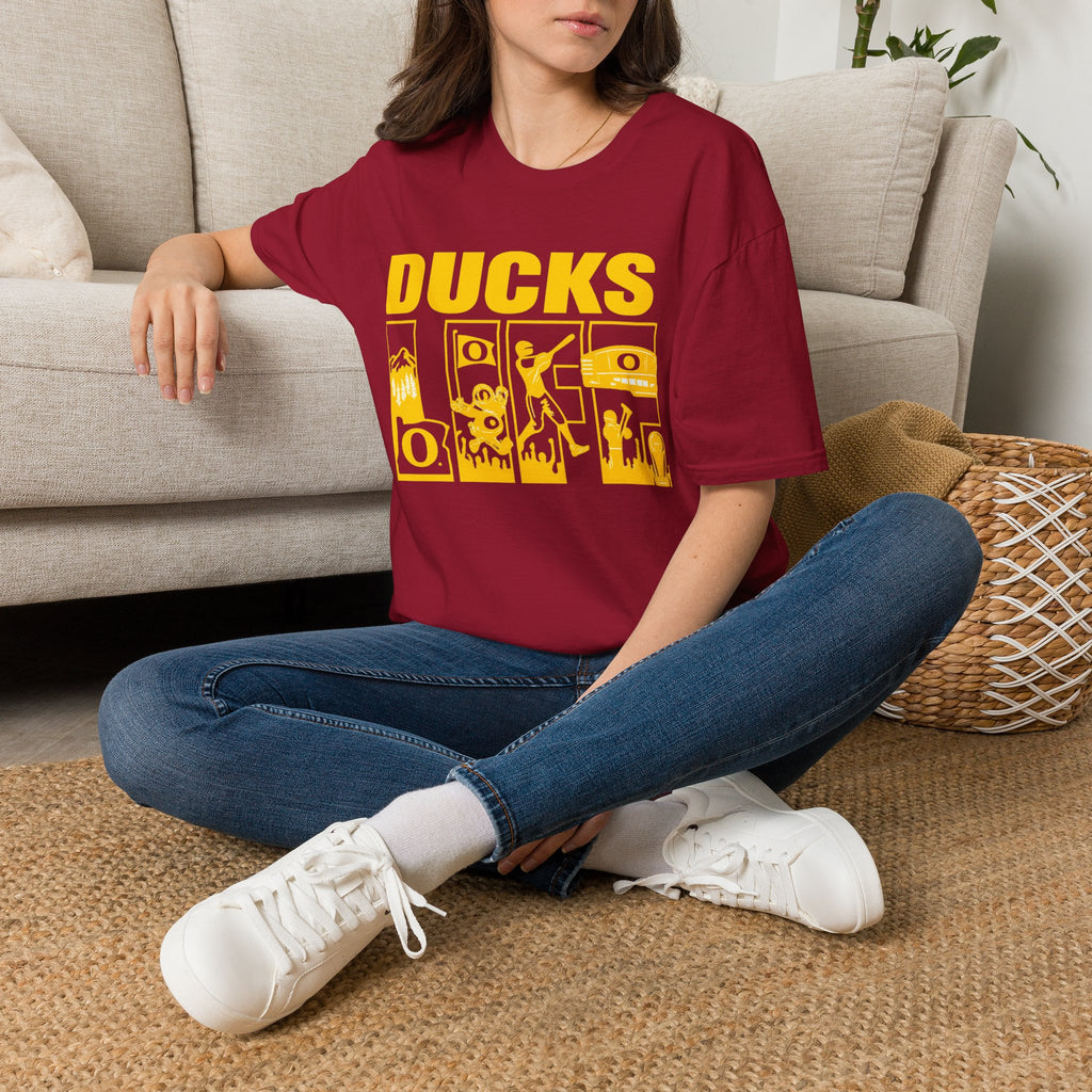 Ducks Vintage Photo Tee — Retro Black & White Duck Graphic T-Shirt - Oregon Ducks