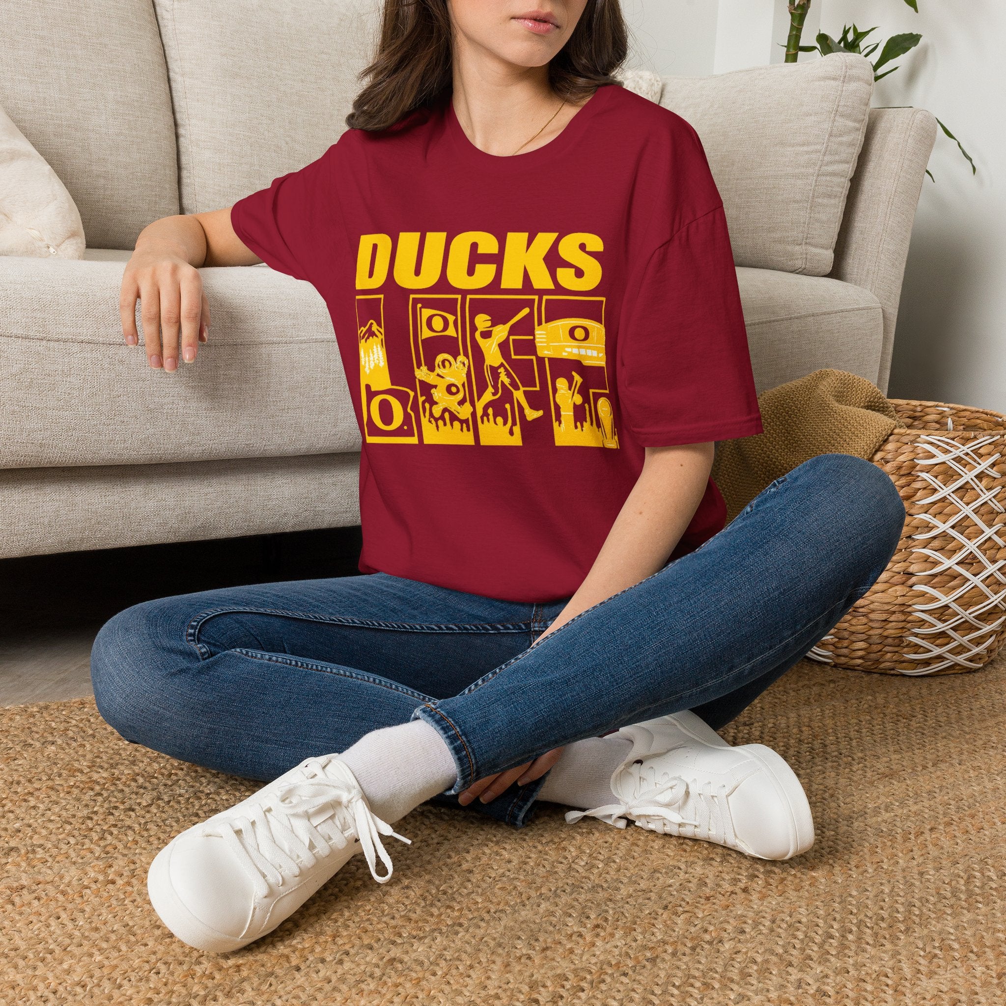 Ducks Vintage Photo Tee — Retro Black & White Duck Graphic T-Shirt - Oregon Ducks