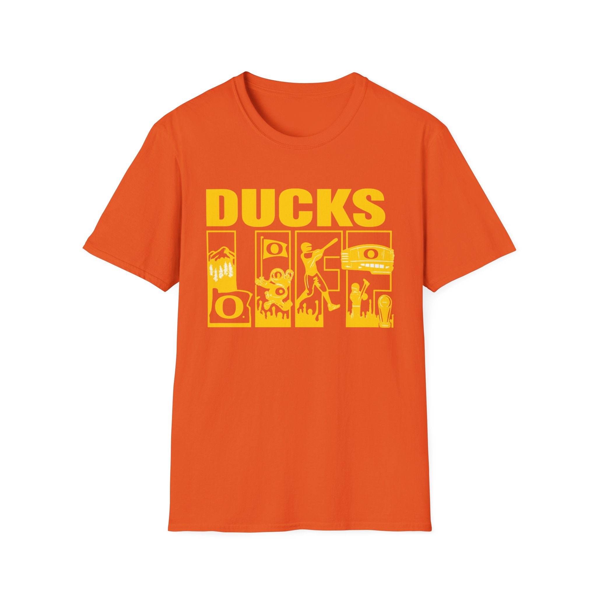 Ducks Vintage Photo Tee — Retro Black & White Duck Graphic T-Shirt - Oregon Ducks