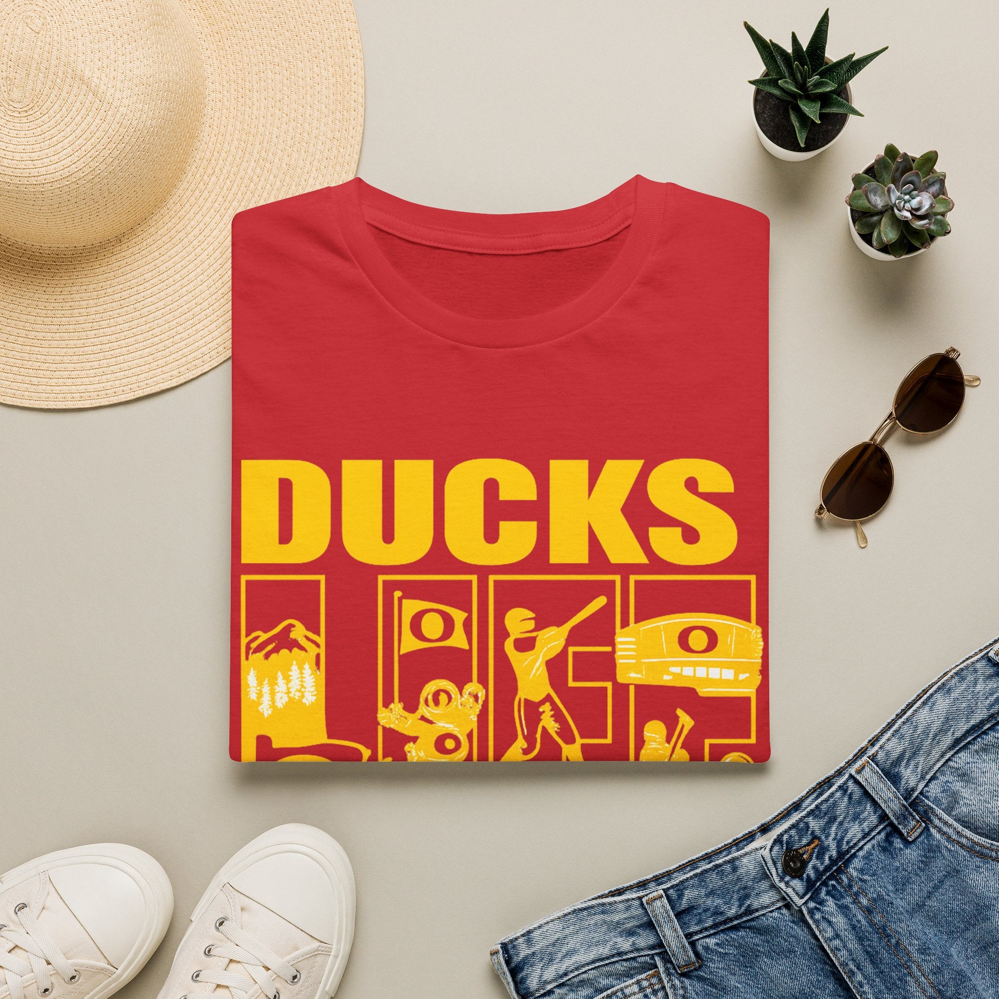 Ducks Vintage Photo Tee — Retro Black & White Duck Graphic T-Shirt - Oregon Ducks