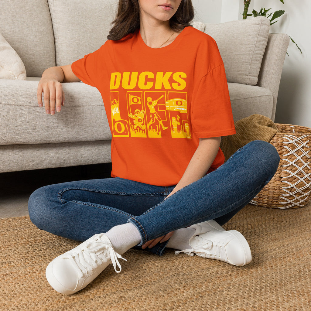 Ducks Vintage Photo Tee — Retro Black & White Duck Graphic T-Shirt - Oregon Ducks