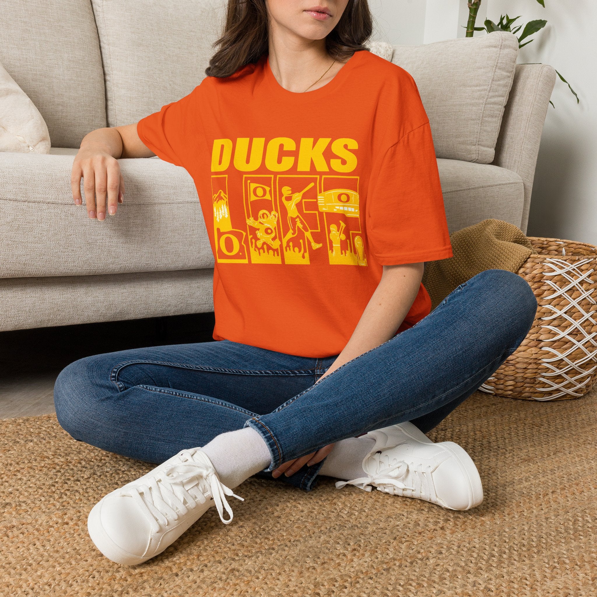Ducks Vintage Photo Tee — Retro Black & White Duck Graphic T-Shirt - Oregon Ducks