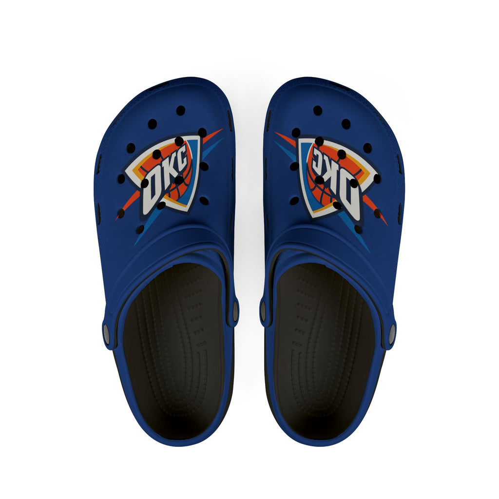 Oklahoma city thunder   Clog Shoes – Team Logo EVA Foam Slip-Ons