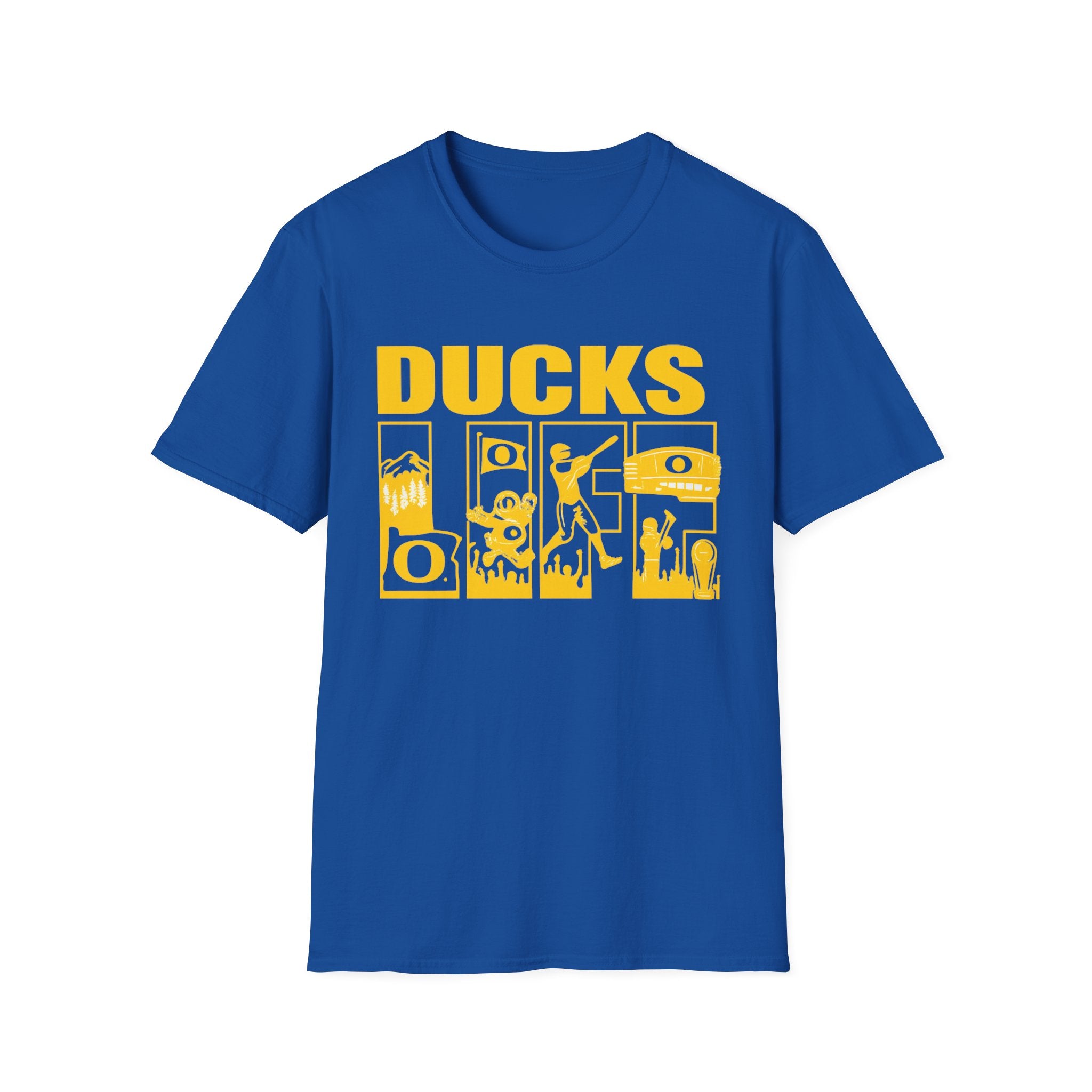 Ducks Vintage Photo Tee — Retro Black & White Duck Graphic T-Shirt - Oregon Ducks