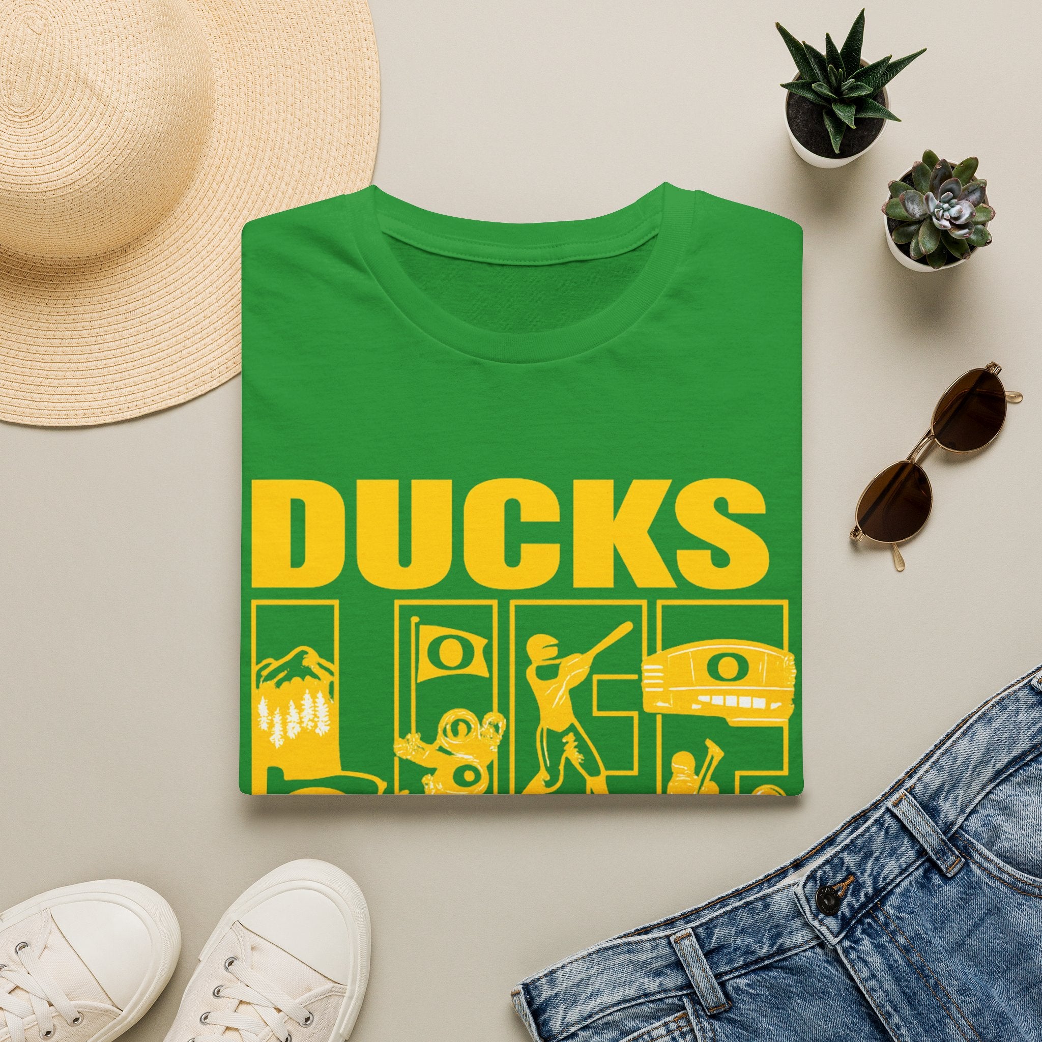 Ducks Vintage Photo Tee — Retro Black & White Duck Graphic T-Shirt - Oregon Ducks