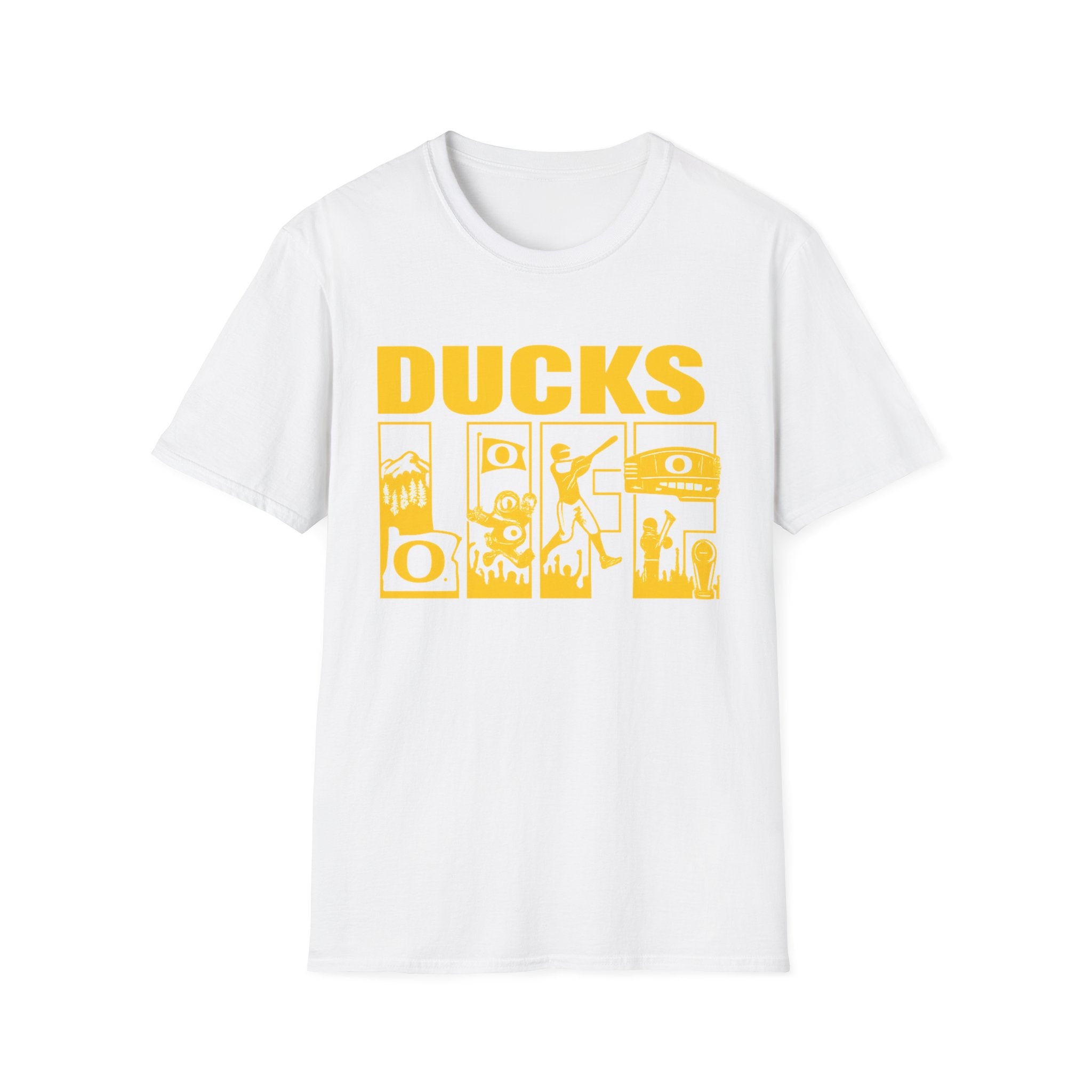 Ducks Vintage Photo Tee — Retro Black & White Duck Graphic T-Shirt - Oregon Ducks
