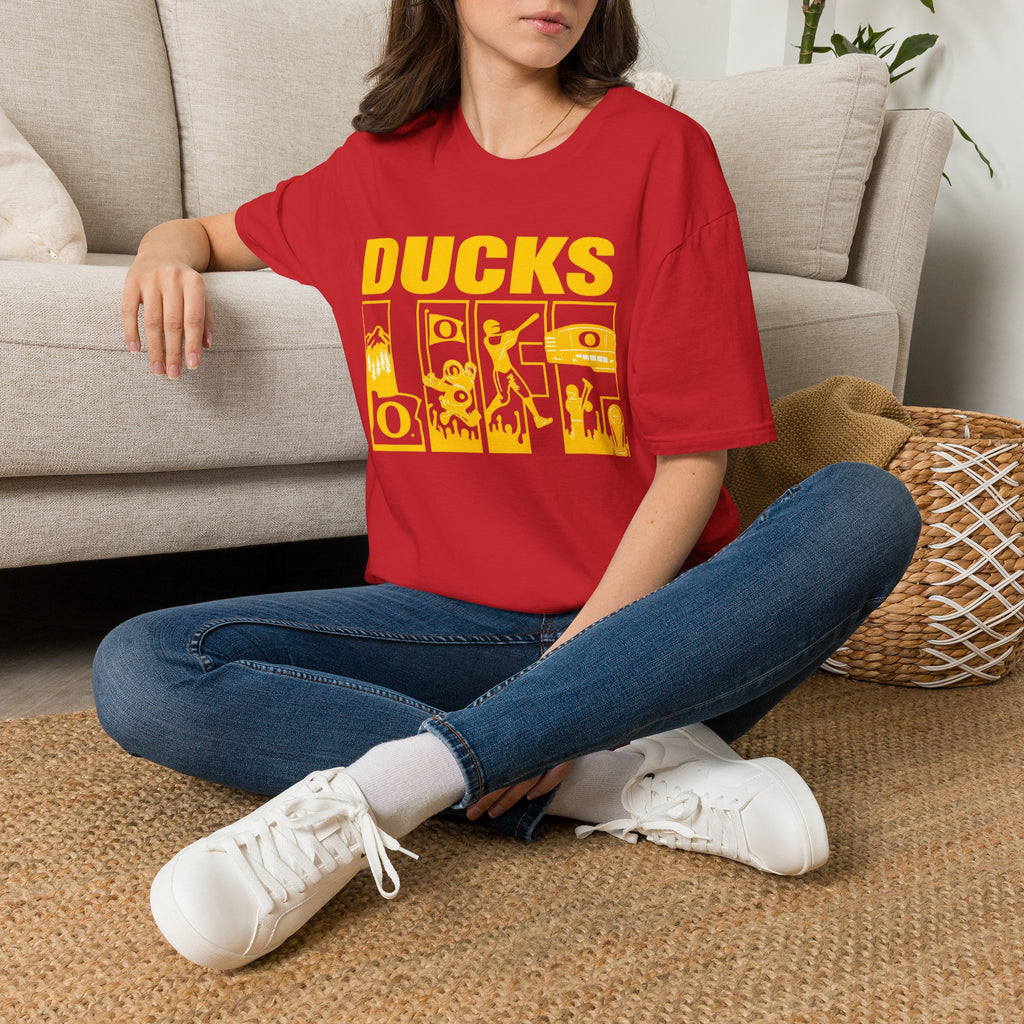 Ducks Vintage Photo Tee — Retro Black & White Duck Graphic T-Shirt - Oregon Ducks