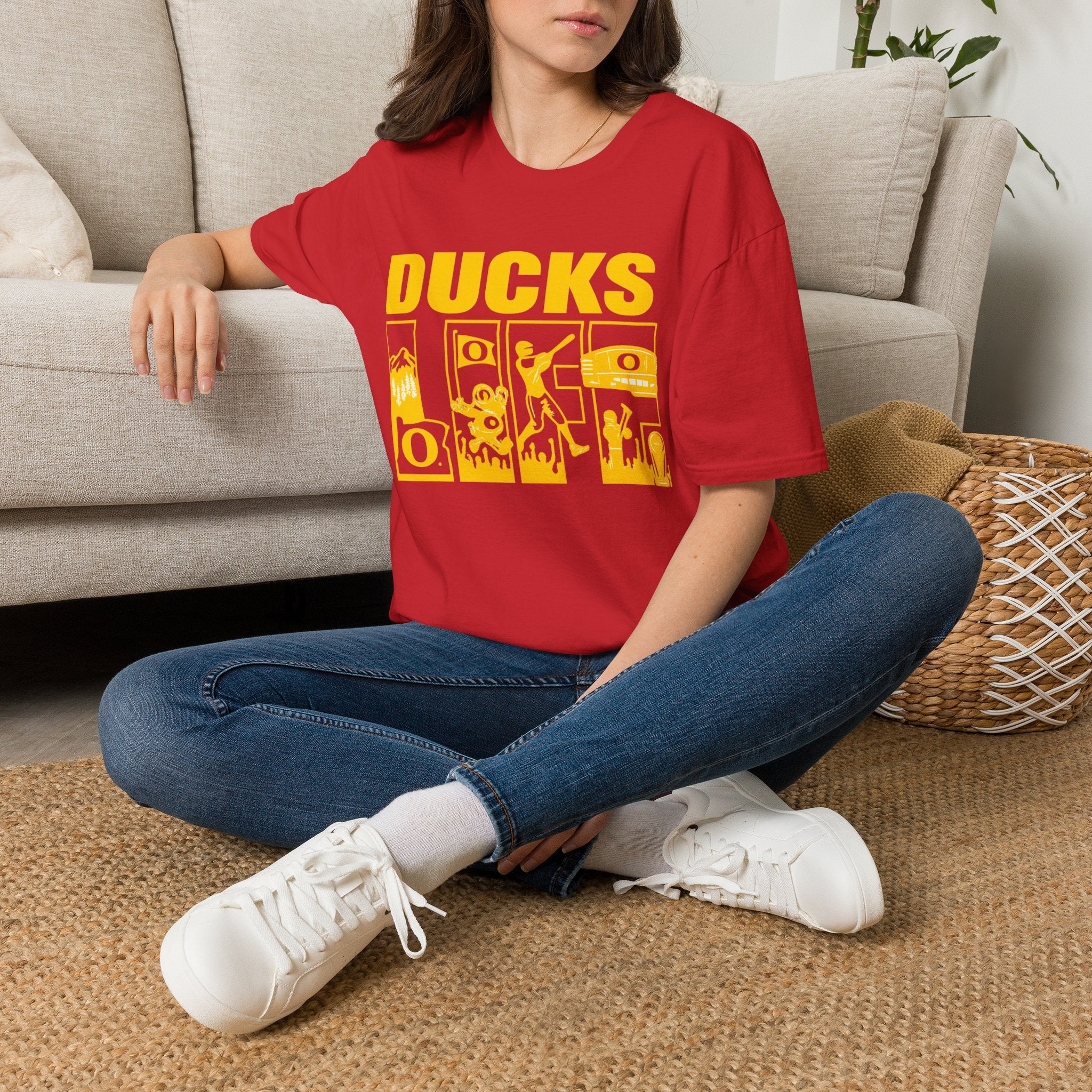 Ducks Vintage Photo Tee — Retro Black & White Duck Graphic T-Shirt - Oregon Ducks