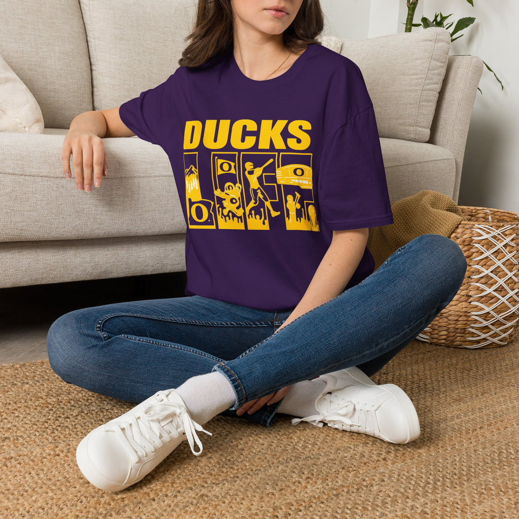 Ducks Vintage Photo Tee — Retro Black & White Duck Graphic T-Shirt - Oregon Ducks