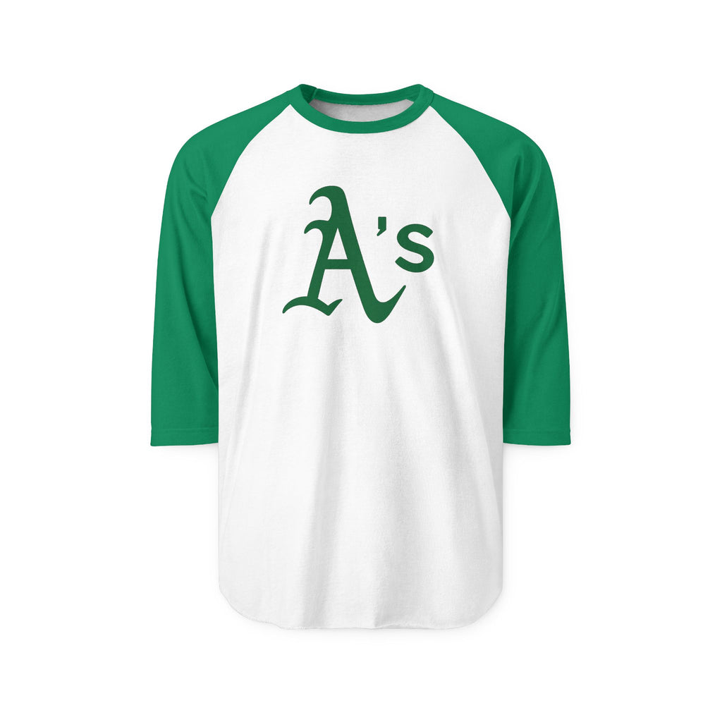 Athletic A's Raglan Shirt — Vintage Baseball