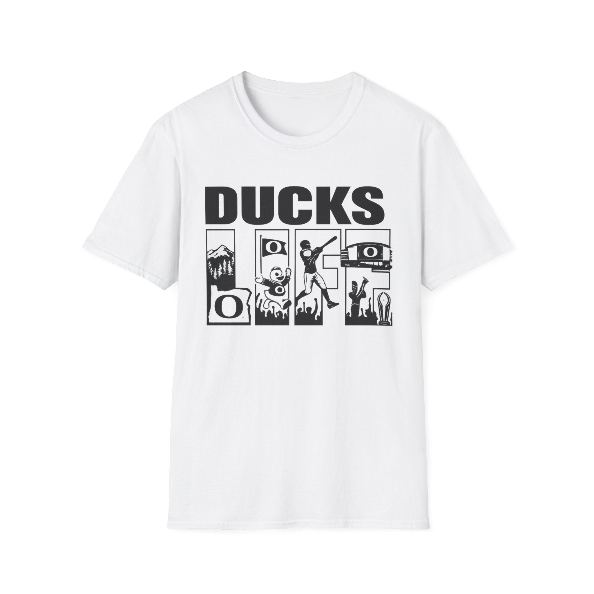 Ducks Vintage Photo Tee — Retro Black & White Duck Graphic T-Shirt