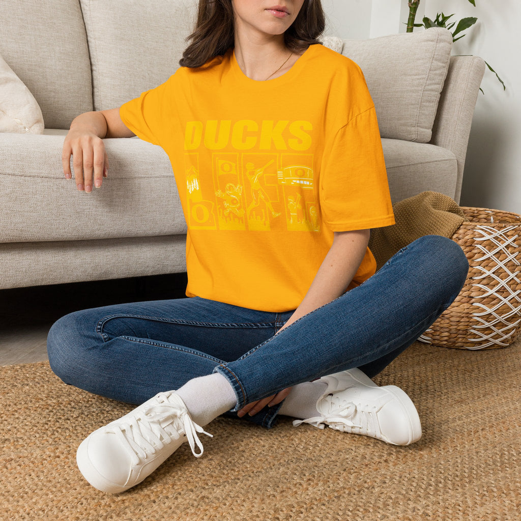 Ducks Vintage Photo Tee — Retro Black & White Duck Graphic T-Shirt - Oregon Ducks