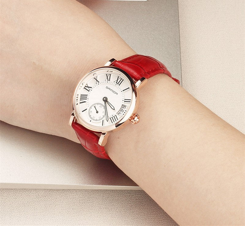 Watch women's waterproof delicate belt women