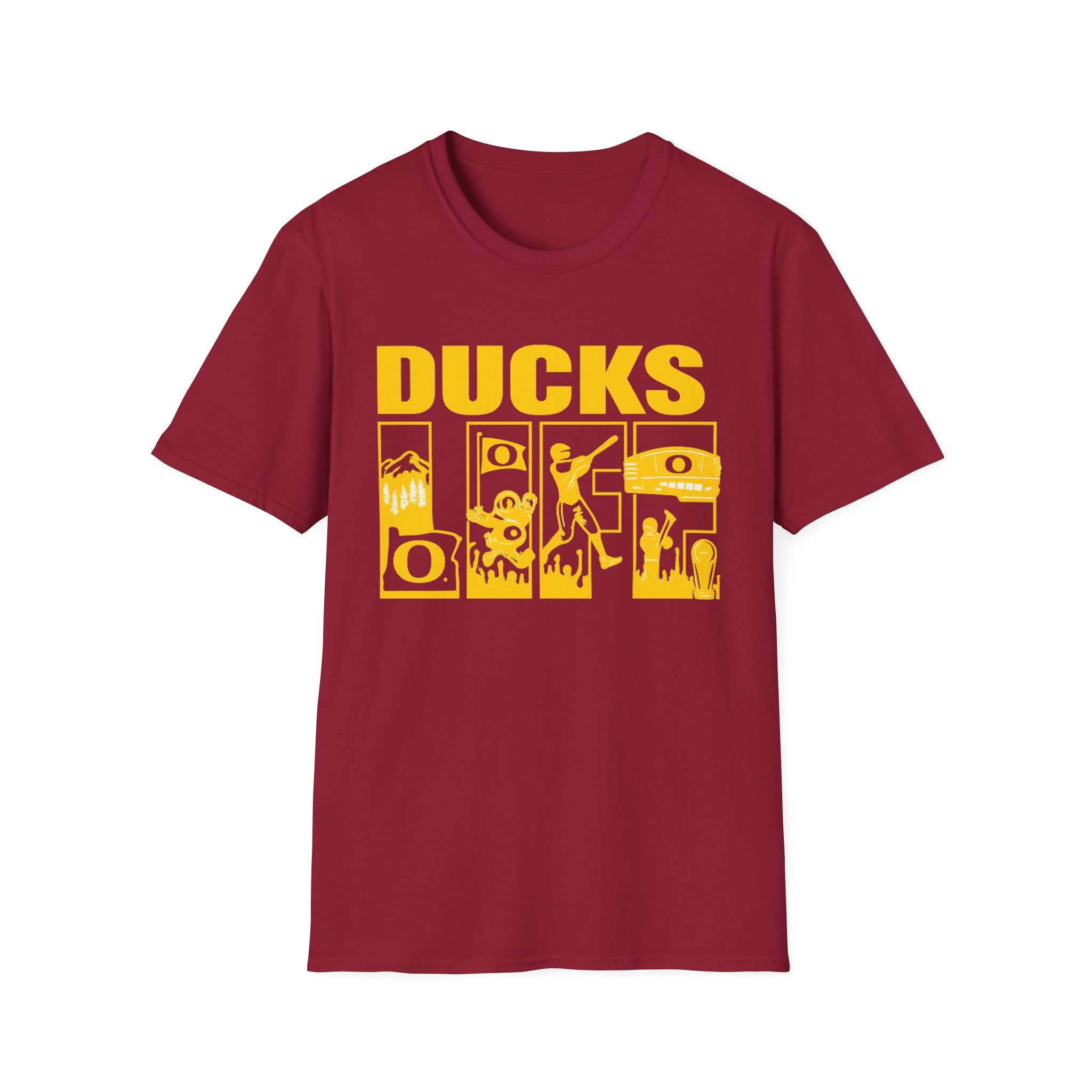 Ducks Vintage Photo Tee — Retro Black & White Duck Graphic T-Shirt - Oregon Ducks