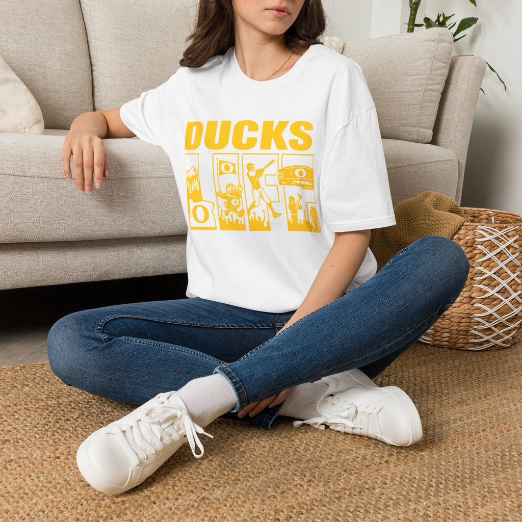 Ducks Vintage Photo Tee — Retro Black & White Duck Graphic T-Shirt - Oregon Ducks
