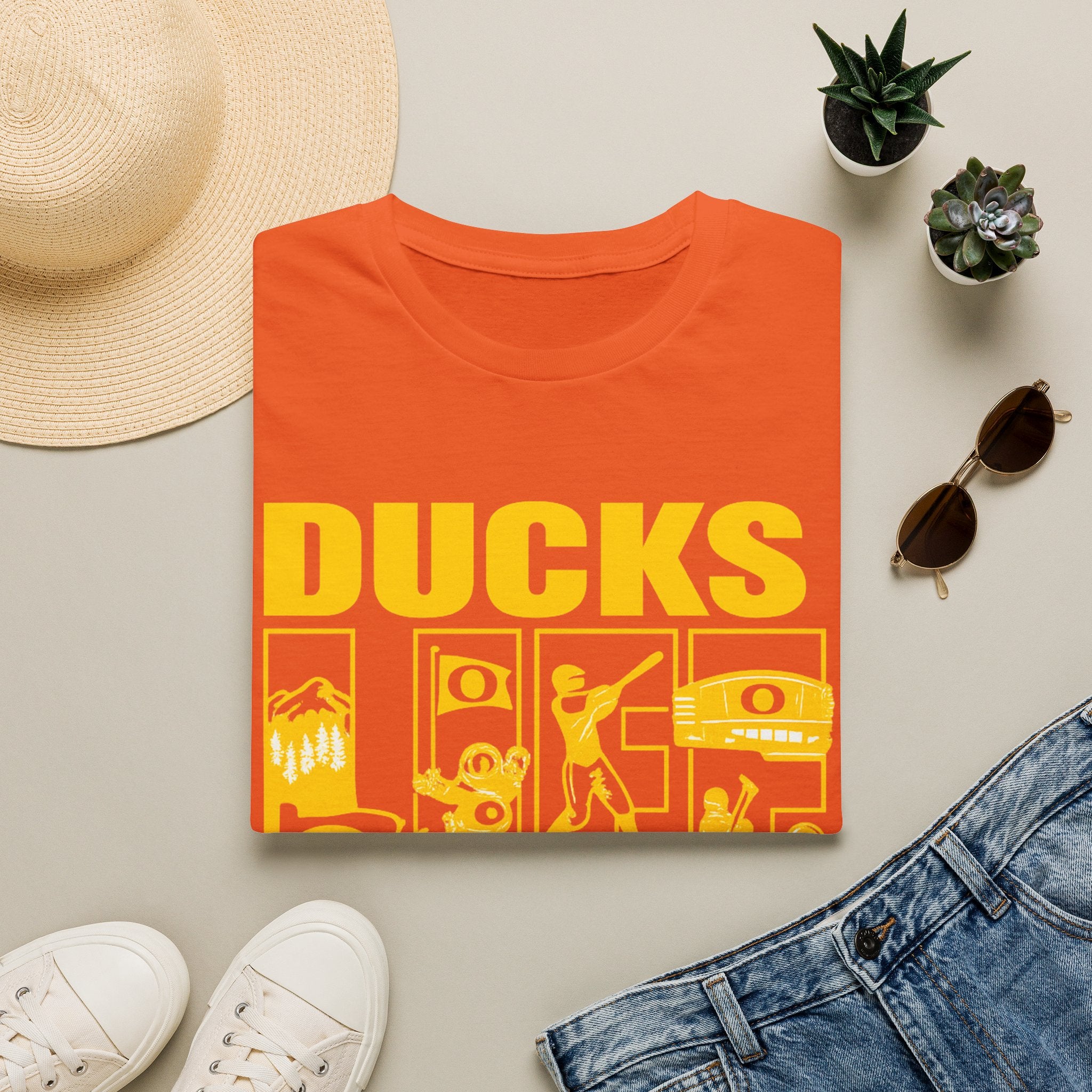 Ducks Vintage Photo Tee — Retro Black & White Duck Graphic T-Shirt - Oregon Ducks