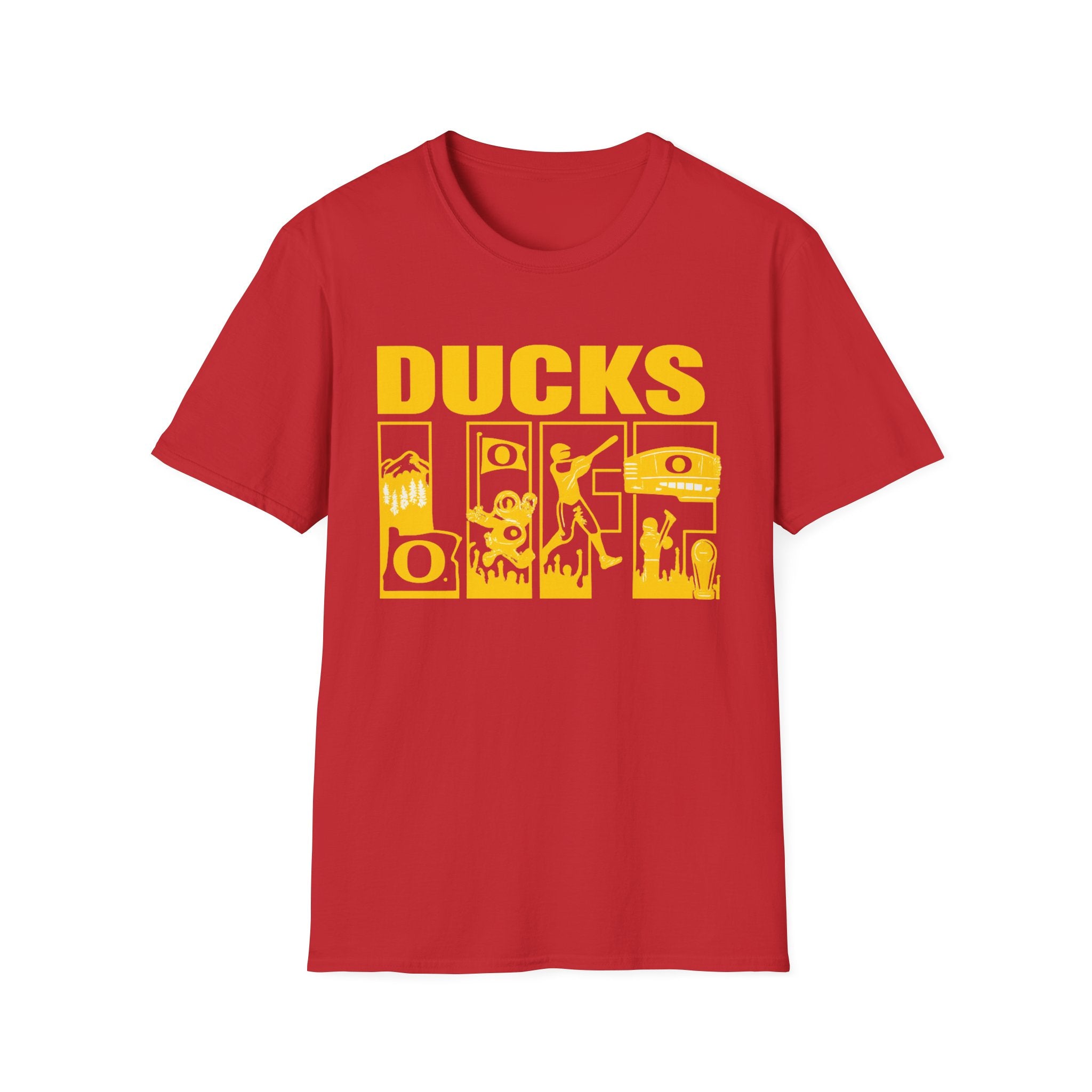 Ducks Vintage Photo Tee — Retro Black & White Duck Graphic T-Shirt - Oregon Ducks