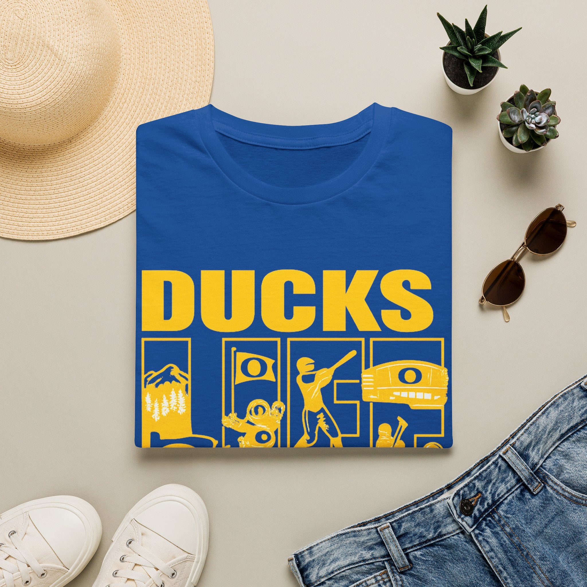 Ducks Vintage Photo Tee — Retro Black & White Duck Graphic T-Shirt - Oregon Ducks