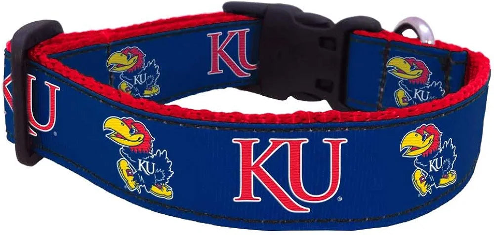 Collegiate  dog collar kansas jayhawks
