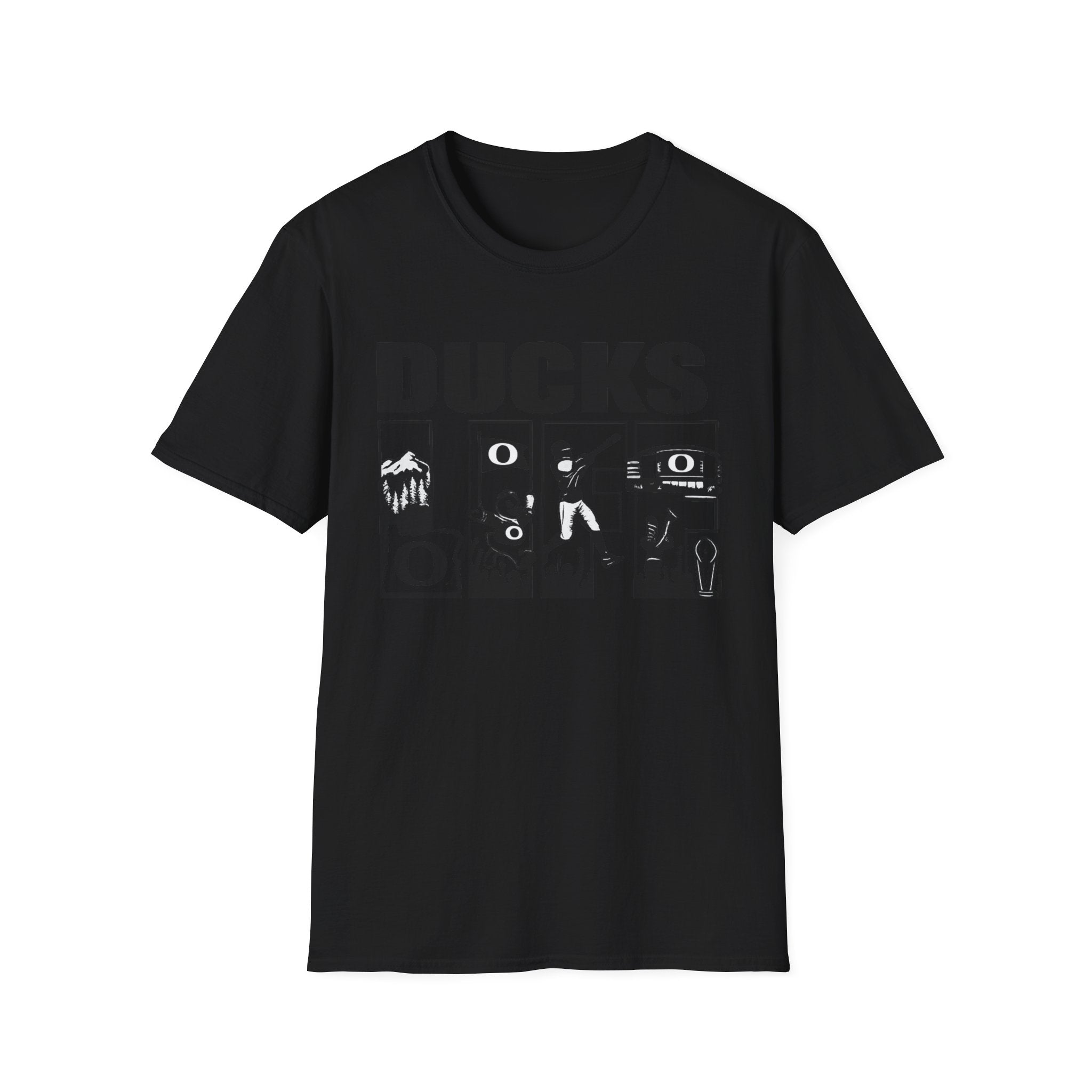 Ducks Vintage Photo Tee — Retro Black & White Duck Graphic T-Shirt