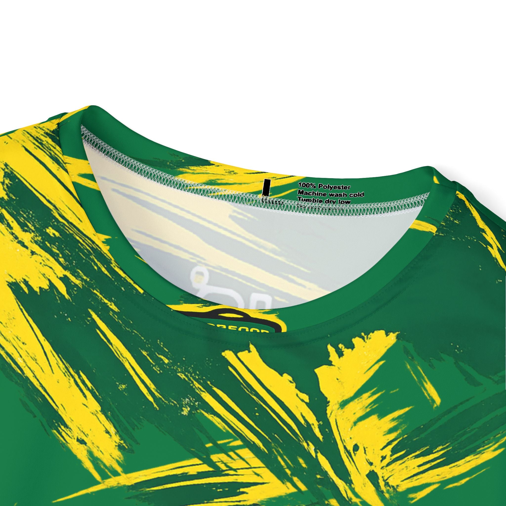 Ducks All-Over Print Men's Sports Jersey — Green & Yellow Team Tee