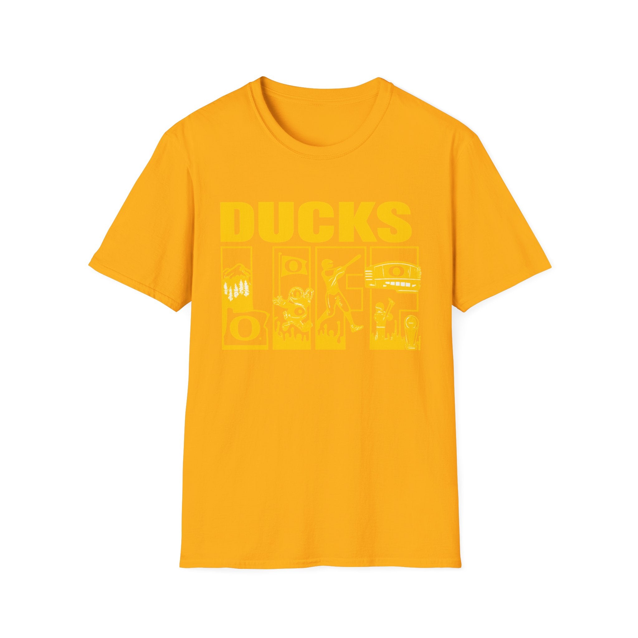 Ducks Vintage Photo Tee — Retro Black & White Duck Graphic T-Shirt - Oregon Ducks