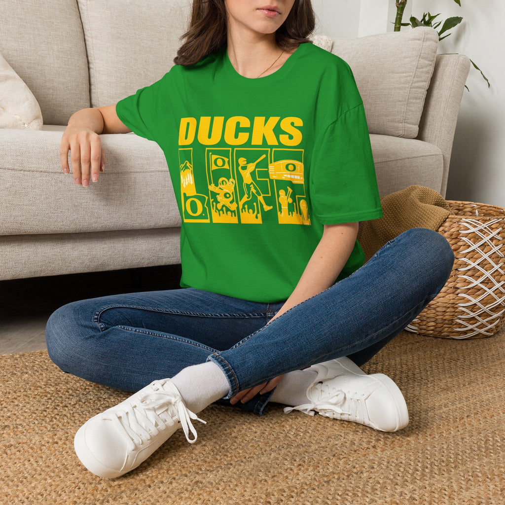 Ducks Vintage Photo Tee — Retro Black & White Duck Graphic T-Shirt - Oregon Ducks
