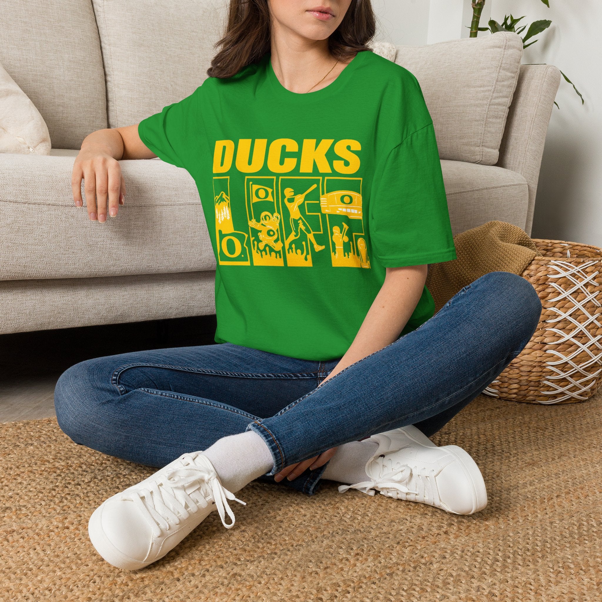 Ducks Vintage Photo Tee — Retro Black & White Duck Graphic T-Shirt - Oregon Ducks