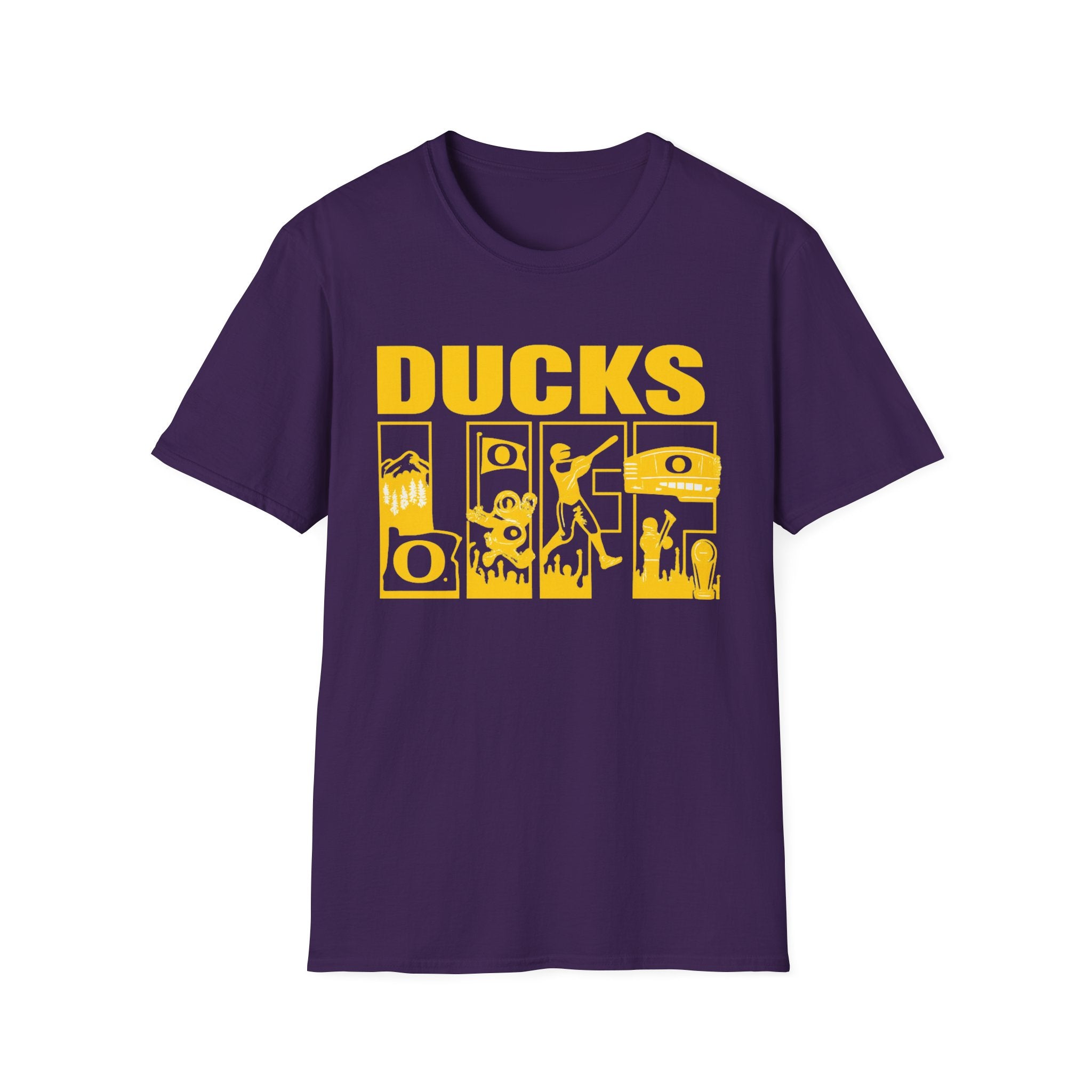 Ducks Vintage Photo Tee — Retro Black & White Duck Graphic T-Shirt - Oregon Ducks