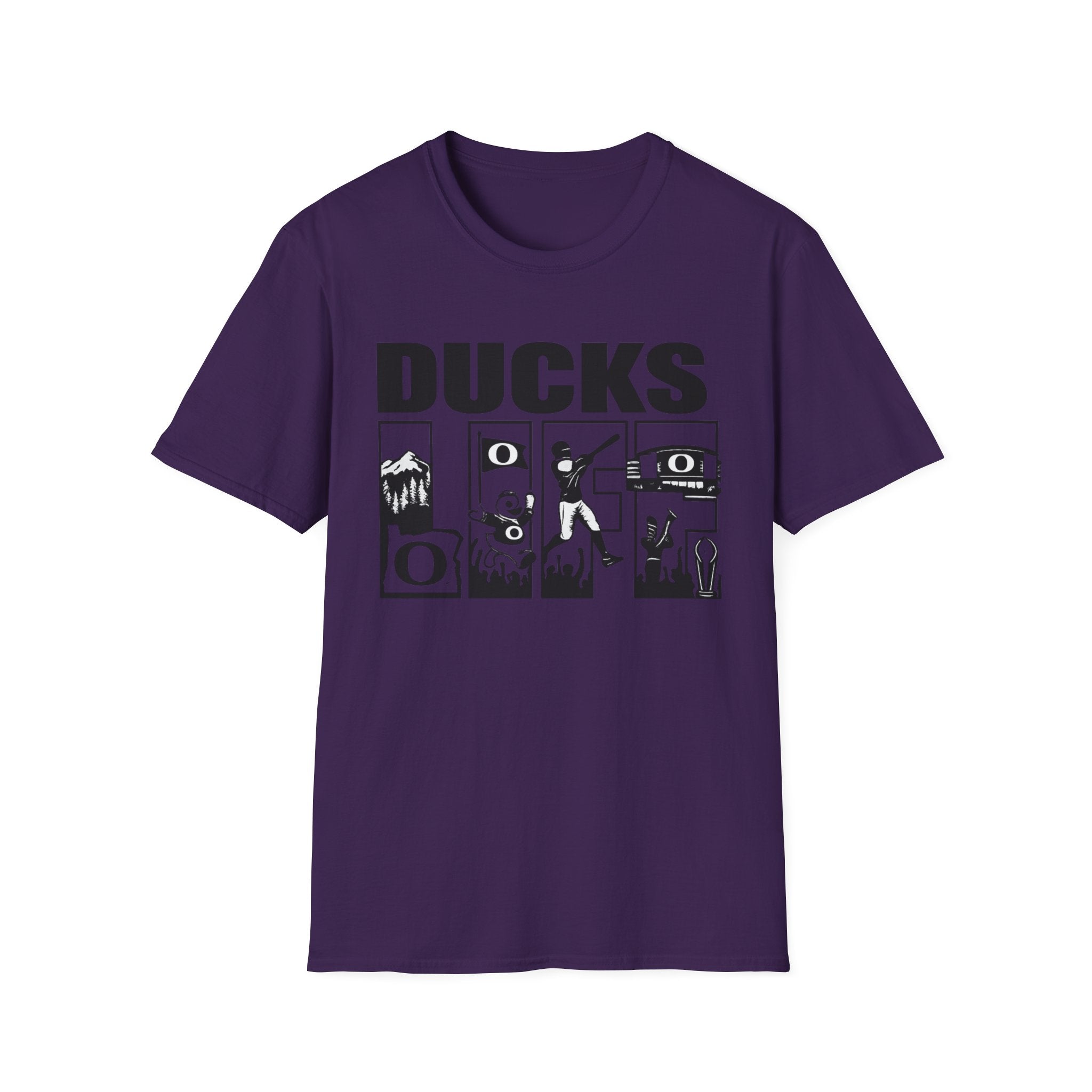 Ducks Vintage Photo Tee — Retro Black & White Duck Graphic T-Shirt