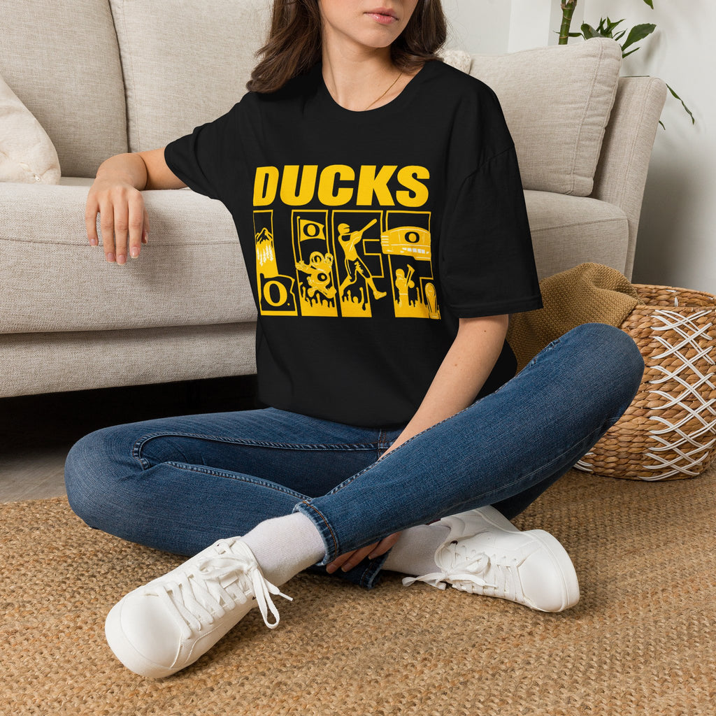 Ducks Vintage Photo Tee — Retro Black & White Duck Graphic T-Shirt - Oregon Ducks