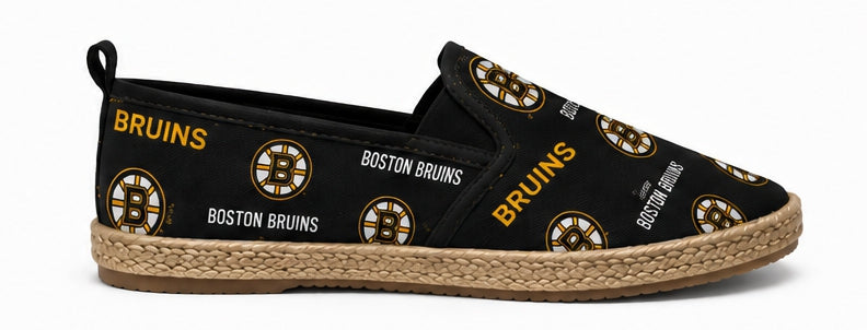 Boston bruins Women's Espadrille Canvas Shoes