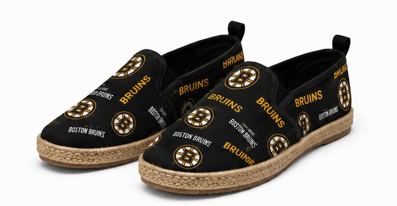 Boston bruins Women's Espadrille Canvas Shoes