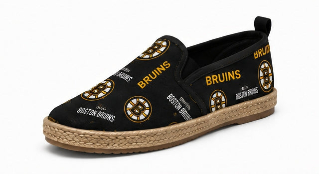 Boston bruins Women's Espadrille Canvas Shoes