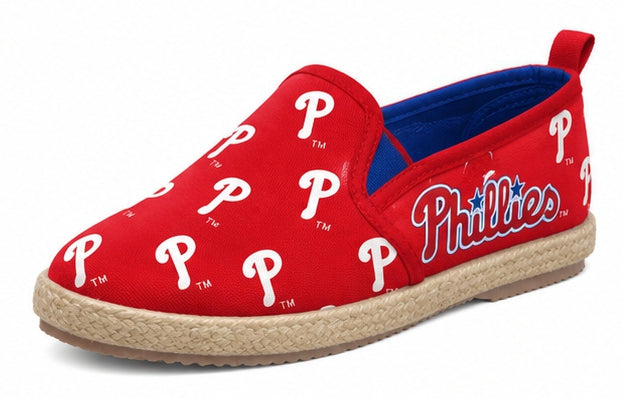 Philadaphia  phillies Women's Espadrille Canvas Shoes